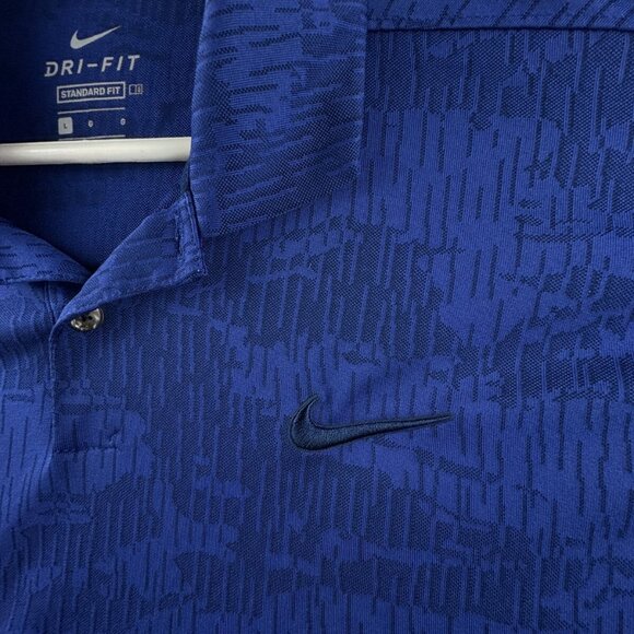 University Of Cumberlands Nike Dri Fit Polo Shirt Size Large Blue Men Adult - Picture 8 of 9